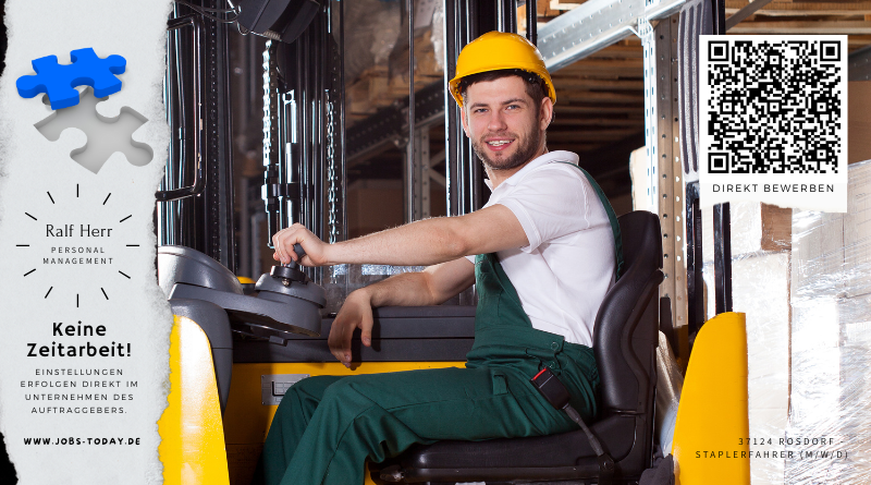 37124 Rosdorf – Staplerfahrer (m/w/d)